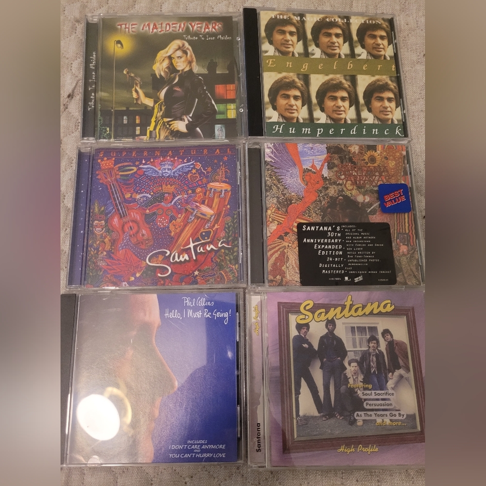 CD Collection Featuring Santana and Engelbert Humperdinck
